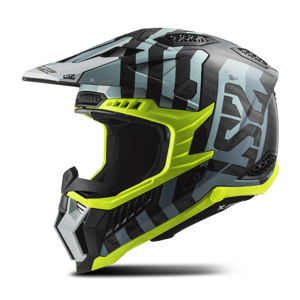 Casque Cross LS2MX703X-Force Barrier Bleu Ciel - - Publicité