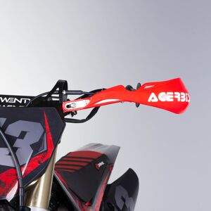 Coque Plastique de Rechange pour Protege-mains Acerbis Rally Pro - Rouge-Blanc