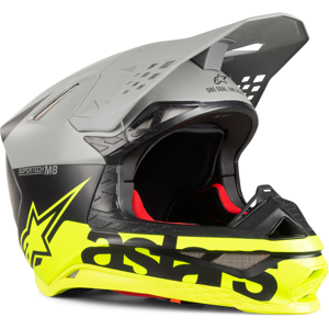 Casque cross Alpinestars 2023 SM8 Radium 2 - Noir Rouge