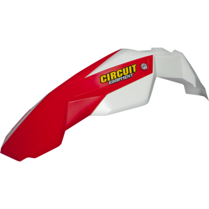 Garde-boue Avant Circuit Stealth Rouge-Blanc - Blanc-Rouge