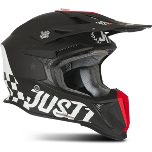 Casque Cross Just1 J18 F Old School Noir -