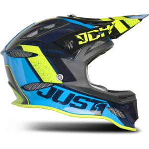 Just1 Casque Cross JUST1 JDH Mips Assault Bleu-Jaune -