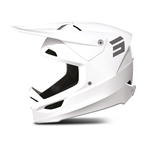 Shot Race Gear Casque Cross Shot Furious Solid Blanc -