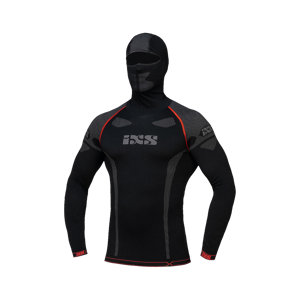 Maillot Technique a Capuche iXS 365 Noir-Gris -