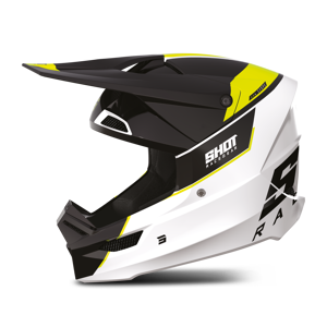 Shot Race Gear Casque Cross Shot Furious Scope Jaune Fluo Brillant -