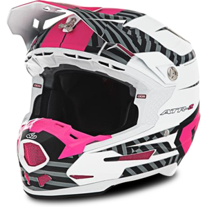 6D Casque Cross Enfant 6D ATR-2Y Havoc Rose Fluo-Blanc -