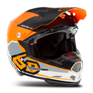 6D Casque Cross 6D ATR-2 Target Néon-Orange -