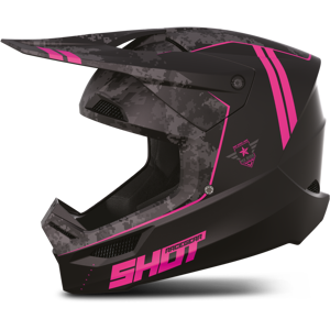 Shot Race Gear Casque Cross Shot Furious Army Rose - - Publicité