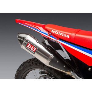 Yoshimura Usa Series Rs4s Crf 300 L 21-22 Not Homologated Stainless Steel&carbon Muffler Argente