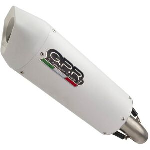 Gpr Exhaust Systems Albus Evo 4 Benelli Trk 502 X 21-22 Homologated Slip On Muffler Blanc