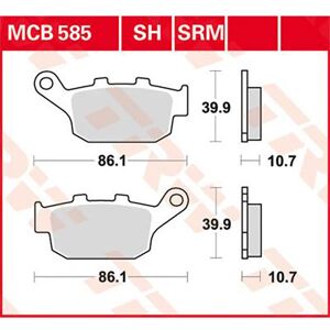 Allround Organic Buell M2 Cyclone 01 Rear Brake Pads Noir