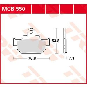 Allround Organic Standard Maico Gm 250 Star 86 Brake Pads Noir