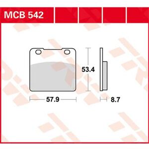 Allround Organic Standard Suzuki Gsx 1100 E 81 Rear Brake Pads Noir