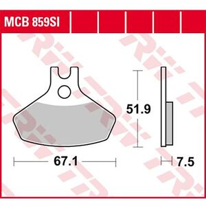 Offroad Can Am Ds 450 Efi 2x4 12 Sintered Front Brake Pads Noir