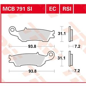 Performance Offroad Yamaha Wr 250 F 21 Sintered Brake Pads Noir