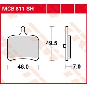 Performance Street & Road Tracks Buell 1125 Cr 09 Sintered Rear Brake Pads Noir