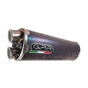 Gpr Exhaust Systems Dual Poppy Benelli Trk 502 17-20 Ref:e4.be.9.cat.dual.po Homologated Stainless Steel Oval Muffler Noir