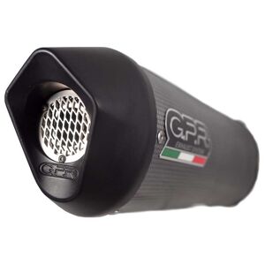 Gpr Exhaust Systems Furore Evo4 Poppy Benelli Leoncino 500 17-20 Ref:e4.be.17.cat.fp4 Homologated Oval Muffler Noir