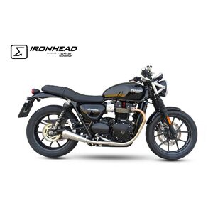 Ixil Ironhead Triumph Street Cup/street Twin 16-20 Homologated Stainless Steel Cone Muffler Argente