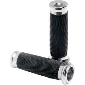 Wrapped Harley Davidson Fld 1690 Dyna Switchback Grips Argenté