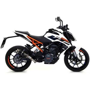 Arrow Dark Gp2 Ktm Duke 125 ´17-20 Homologated Muffler Argenté Homologated - Publicité