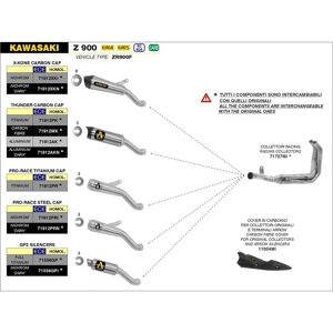 Arrow Kawasaki Z 900 ´17-23 Heat Shield Argenté - Publicité