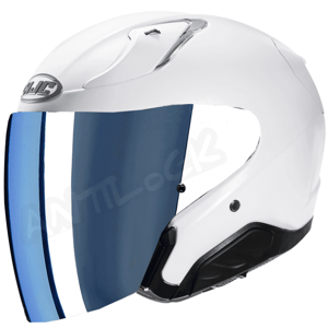 HJC CASQUE JET RPHA 31 AVEC VISIèRE MIROIR BLEU