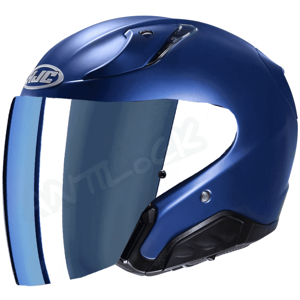 HJC CASQUE JET RPHA 31 AVEC VISIèRE MIROIR BLEU - L - RPHA 31 - BLEU MAT VMB