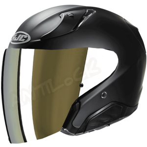 HJC CASQUE JET RPHA 31 AVEC VISIèRE MIROIR OR - XS - RPHA 31 - NOIR MAT VMO