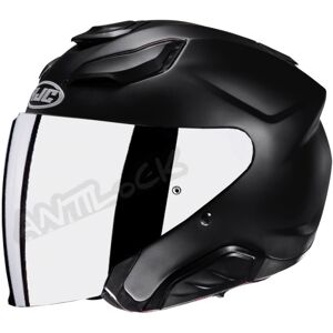 HJC CASQUE JET F31 MAT AVEC VISIèRE MIROIR IRIDIUM - XL - F31 - NOIR MAT VMI