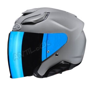 HJC CASQUE JET F31 AVEC VISIèRE MIROIR BLEU - Publicité