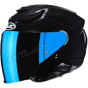 HJC CASQUE JET F31 AVEC VISIèRE MIROIR BLEU - L - F31 - NOIR VMB - Publicité