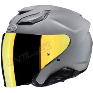 HJC CASQUE JET F31 AVEC VISIèRE MIROIR OR - XS - F31 - GRIS NARDO VMO