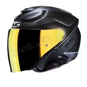 HJC CASQUE JET F31 LUDI AVEC VISIèRE MIROIR OR - L - F31 - LUDI MC5 VMO