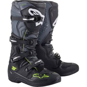 Alpinestars Tech 5 Bottes de motocross Noir Gris Jaune taille : 38 - Publicité