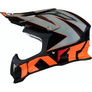 Strike Eagle Blinking Casque Motocross Noir Orange taille : L