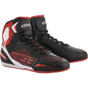 Alpinestars MM93 Austin Knitted Riding Chaussures de moto Noir Blanc Rouge taille : 45 46