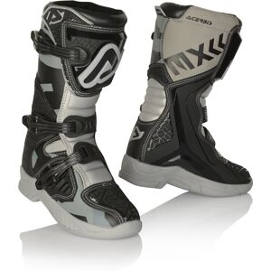 Acerbis X-Team Bottes de motocross pour enfants Noir Gris taille : 34 - Publicité