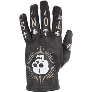 Helstons Kustom Gants de moto Noir taille : 4XL