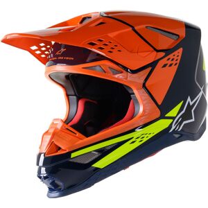 Alpinestars Supertech M8 Factory Casque de motocross Bleu Orange taille : 2XL - Publicité