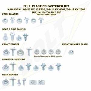 Kit vis complet de plastiques Kawasaki KX-F250/450 taille :