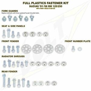 Kit vis complet de plastiques Suzuki RM125/250 taille :