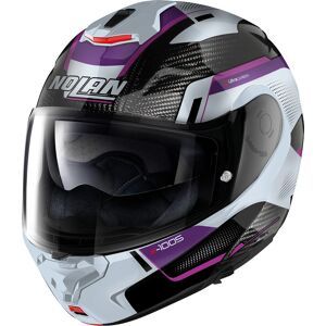 Nolan X-1005 Ultra Carbon Undercover N-Com Casque Blanc Pourpre taille : M - Publicité