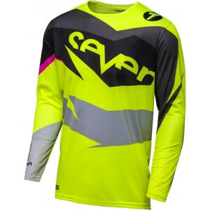 SEVEN Maillot Seven Annex Ignite noir jaune fluo