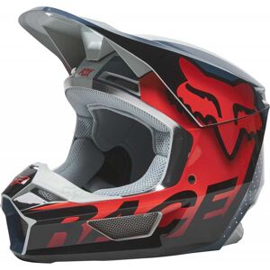 FOX Racing Casque cross Fox V1 TRICE gris orange