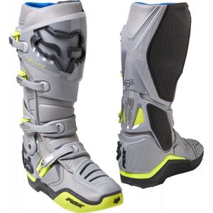 FOX Racing Bottes cross Fox Instinct gris jaune