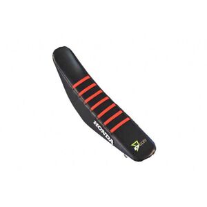 No Name Housse de selle D'COR HONDA CRF noire bandes rouges