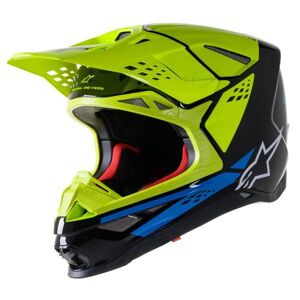 Alpinestars S-M8 Factory Black Yellow Fluo Blue - Publicité