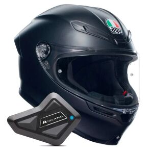 AGV K6 S Mono Matt Black + Kit Bluetooth BT Mini