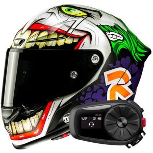 HJC RPHA1 Joker Dc Comics MC48SF + Kit Bluetooth 5S Solo